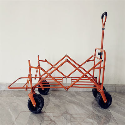 Chariots de achat à pique-nique de couleur adaptés aux besoins du client par roue extérieure d'OEM pliant le chariot