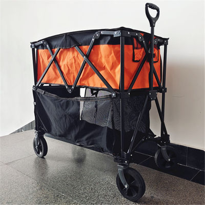 Chariot se pliant à quatre voies avec le double à travers le double 600D Oxford tissu des paniers
