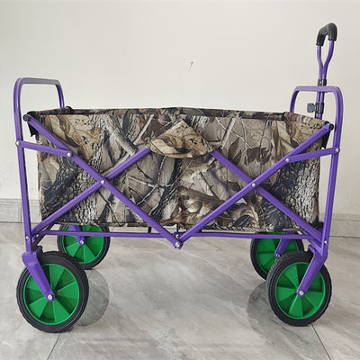 Chariot se pliant de revêtement de chariot de PVC avec les poches escamotables de tissu d'Oxford de double de poignée