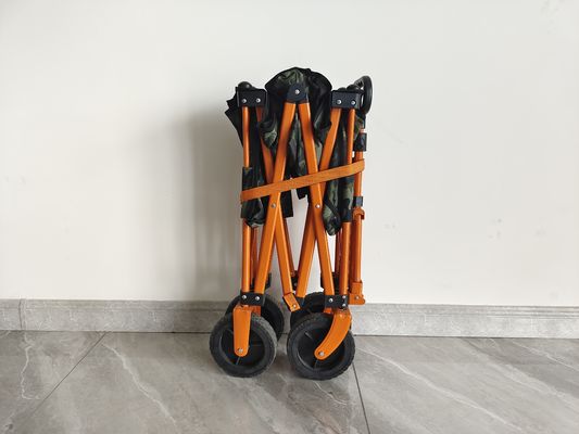 Le chariot pliable pratique à quatre voies de chariot avec de l'O a formé le tissu solide de la poignée 600D Oxford