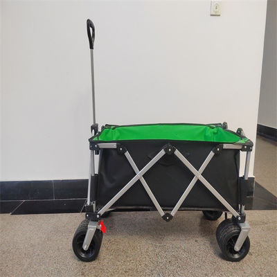 Chariot se pliant extérieur campant de chariot de traction de main avec la roue faite sur commande d'unité centrale de tissu