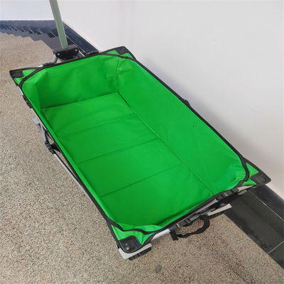 Chariot se pliant extérieur campant de chariot de traction de main avec la roue faite sur commande d'unité centrale de tissu