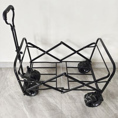 Constitution en acier campante extérieure de chariot de roues larges pliantes du chariot quatre