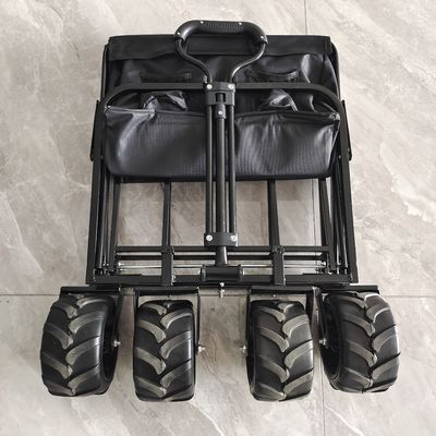 Constitution en acier campante extérieure de chariot de roues larges pliantes du chariot quatre