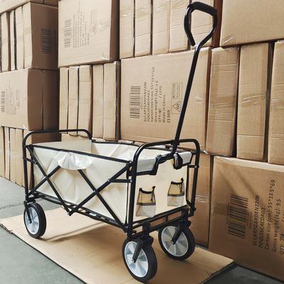 Le PVC roule le chariot pliable campant à bagage de chariot de chariot avec la poignée et le tissu simples