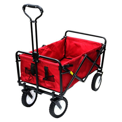 Le jardin se pliant à quatre roues pliant de chariot de chariot tirent résistant