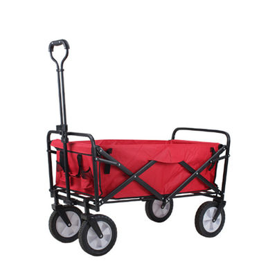 Le jardin se pliant à quatre roues pliant de chariot de chariot tirent résistant