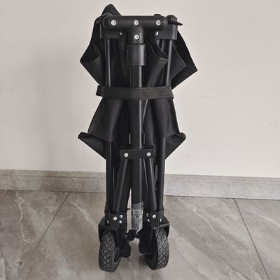 Corps réglable en forme de t se pliant pliant à quatre voies et tissu d'OEM de poignée de chariot