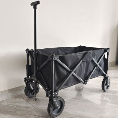 Corps réglable en forme de t se pliant pliant à quatre voies et tissu d'OEM de poignée de chariot