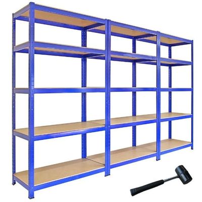 Rayonnage en acier d'entrepôt de Boltless de stockage de support d'affichage de stockage de rangée en acier de l'équipement 5