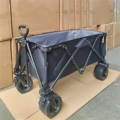 Chariot se pliant extérieur de chariot de traction de main de tissu d'unité centrale de camping fait sur commande de roue