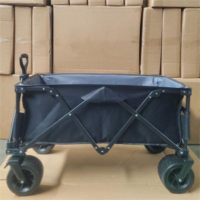Chariot se pliant extérieur de chariot de traction de main de tissu d'unité centrale de camping fait sur commande de roue