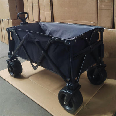 Chariot se pliant extérieur de chariot de traction de main de tissu d'unité centrale de camping fait sur commande de roue