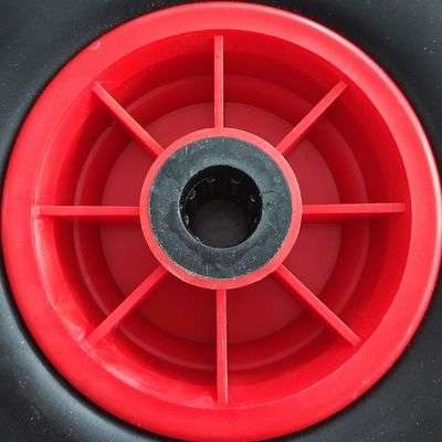 300-4 Rim Rubber Wheel rouge roues pneumatiques de brouette de chariot de jardin de pneu de 10 pouces
