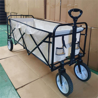 Chariot campant de contrôle de caddie en métal de pliage pliant facile de cadre