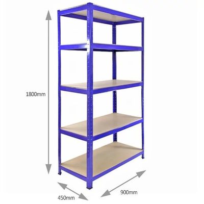 L'entrepôt en acier de rayonnage de 5 supports industriels de rangée rayonne des supports de stockage enterrant des unités