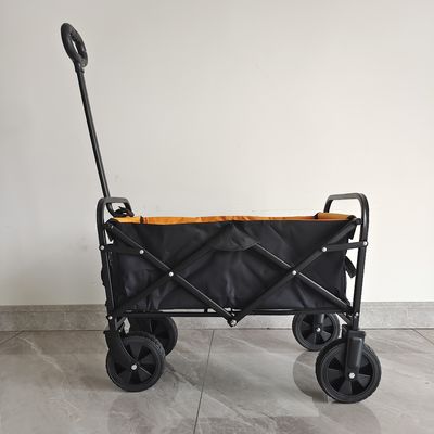 Mini caddie pliant avec des roues de 6 pouces pour le chariot se pliant extérieur de camping
