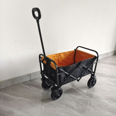 Mini caddie pliant avec des roues de 6 pouces pour le chariot se pliant extérieur de camping