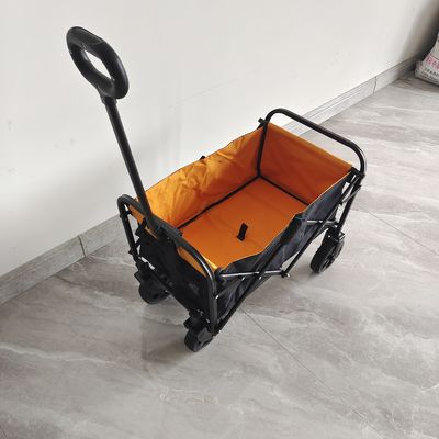 Mini caddie pliant avec des roues de 6 pouces pour le chariot se pliant extérieur de camping