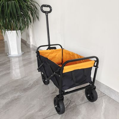 Mini caddie pliant avec des roues de 6 pouces pour le chariot se pliant extérieur de camping