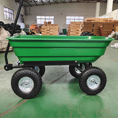 Les pneus pneumatiques de service de 10 pouces roulent la capacité du camion à benne basculante de jardin 75L