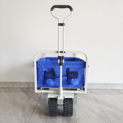 La structure de corps pliable adaptée aux besoins du client pp roule le chariot pliant de camping de plage
