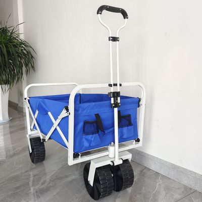 La structure de corps pliable adaptée aux besoins du client pp roule le chariot pliant de camping de plage