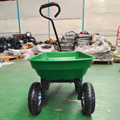 La décharge populaire de jardin de traction de main transportent en charrette 350-4 la capacité pneumatique des roues 50L