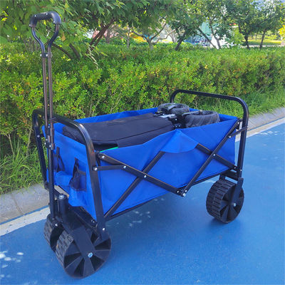 Caddie pliable de chariot de chariot de charette à bras avec le chariot se pliant réglable de roues