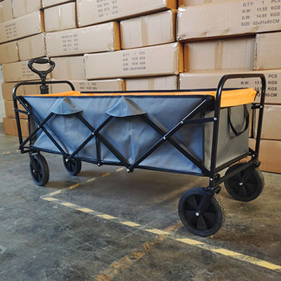 Chariot de camping pliant extérieur tout terrain chariot de poussette étendu pliable
