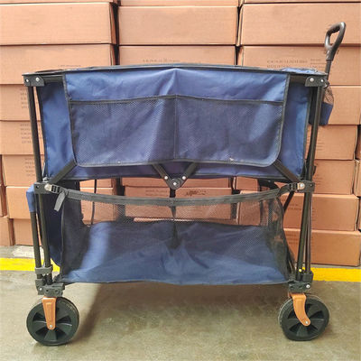 Double chariot de Decker Collapsible Handle Folding Trolley grande capacité de charge