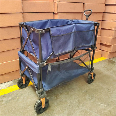 Double chariot de Decker Collapsible Handle Folding Trolley grande capacité de charge