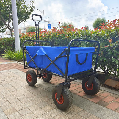 Chariot de service pliant de pliage de chariot à outils de roues du chariot 3.00-4 de plage de poignée réglable