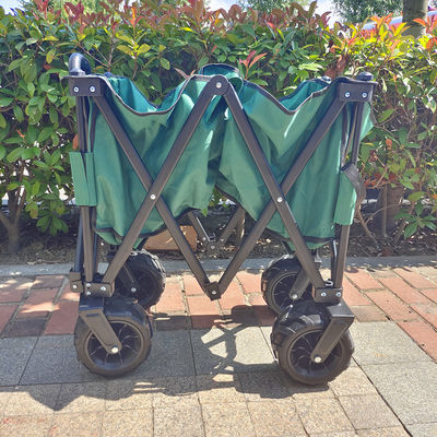 Roues en PU pliables larges Voiture pliante de plage Manche extensible Voiture de pique-nique