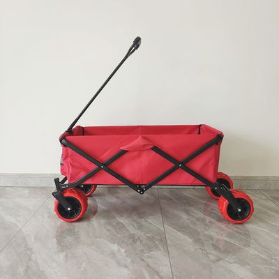Capacité 70 kg Chariot de camping en plein air Grandes roues Chariot coulissant de plage