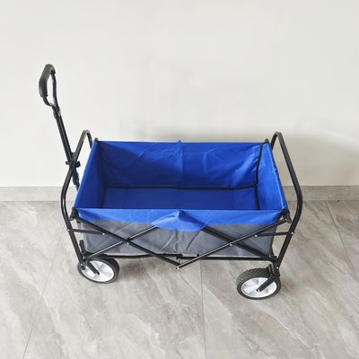 Chariot de camping extérieur 8 pouces roues wagon pliable poussette chariot de service pliable