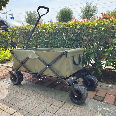 Tout terrain roue pliable poussette wagon pliable chariot de plage de camping en plein air
