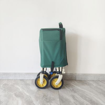 Voiture de camping en plein air, chariot de pêche pliable, chariot de plage pliable portable