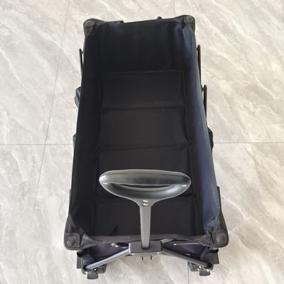 Wonderfold plage pliable chariot de camping extérieur manche réglable large roues