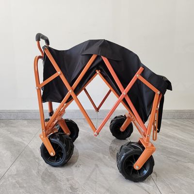 Retour d'ouverture Carton d'achat pliant Chariot de plage Camping Carton pliant roue PU