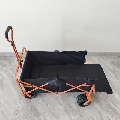 Retour d'ouverture Carton d'achat pliant Chariot de plage Camping Carton pliant roue PU