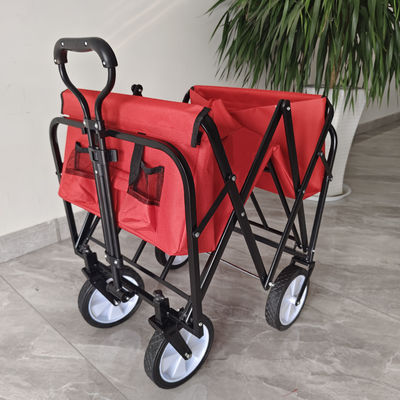 Voiture de jardin en extérieur pliable roues en PVC roue étroite poignée d'étirement