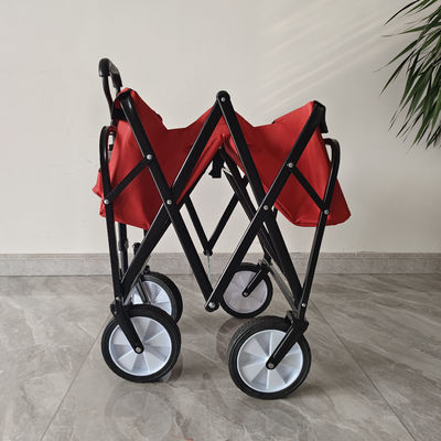 Voiture de jardin en extérieur pliable roues en PVC roue étroite poignée d'étirement