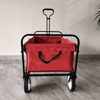 Voiture de jardin en extérieur pliable roues en PVC roue étroite poignée d'étirement