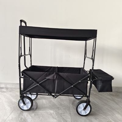 Voiture pliable avec couverture amovible Voiture pliable avec roues pivotantes à 360 degrés