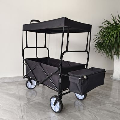 Voiture pliable avec couverture amovible Voiture pliable avec roues pivotantes à 360 degrés