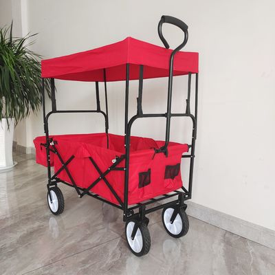 Chariot de camping en plein air avec toit pour enfants