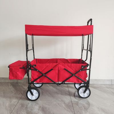 Chariot de camping en plein air avec toit pour enfants