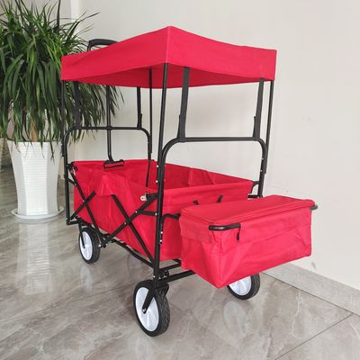 Chariot de camping en plein air avec toit pour enfants