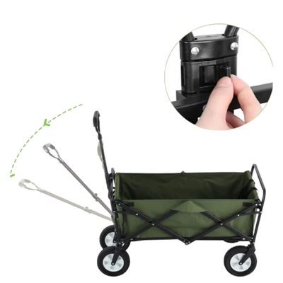 Matériau en acier chariot pliable à deux étages 600D Oxford PVC